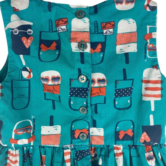 Next Girls Popsicle Cotton Sleeveless Dress - Size 3-4 yrs - Picture 4 of 7